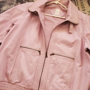 Pink Leather jacket